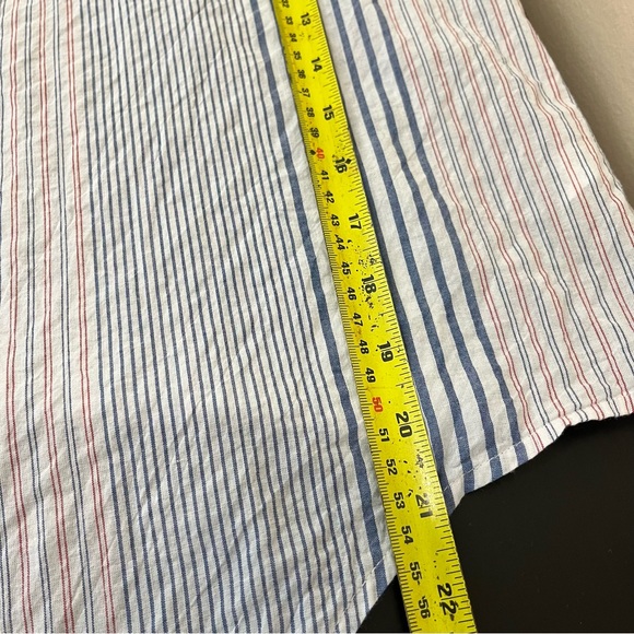 Madewell Short Sleeve Tie Front Shirt in Rawley Stripe - Picture 14 of 14